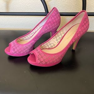 Almost New Pink Peep Toe Pumps